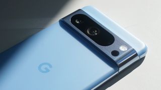 Google Pixel 8 Pro review camera angled BLTR